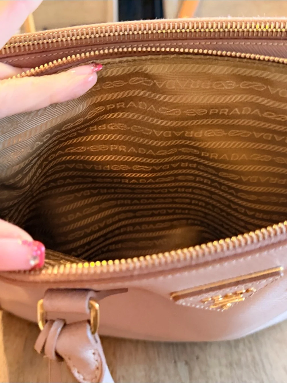 Prada Galleria  Leather Satchel in Dusty Rose